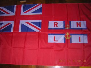 British Empire Flag Rnli Royal National Lifeboats Institution Red Ensign 3x5ft