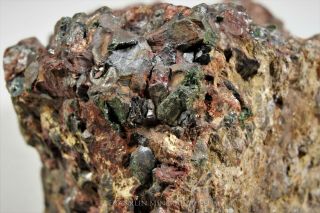 Manganosite with jacobsite,  sonolite,  zincite - Franklin,  NJ 6