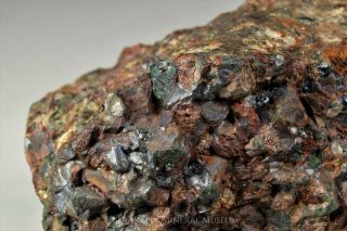 Manganosite with jacobsite,  sonolite,  zincite - Franklin,  NJ 8