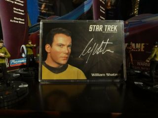 Star Trek Tos Series Silver Autograph Card William Shatner