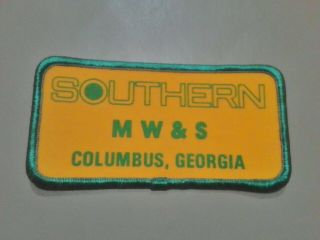 Vintage Southern M W & S Columbus Georgia Patch Ga Railway Railroad