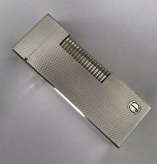 Dunhill Silver Plated ‘barley’ Rollagas Lighter - Fully Overhauled &