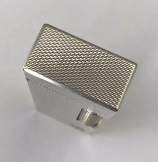 Dunhill Silver Plated ‘Barley’ Rollagas Lighter - Fully Overhauled & 5