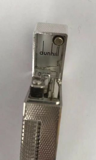 Dunhill Silver Plated ‘Barley’ Rollagas Lighter - Fully Overhauled & 8