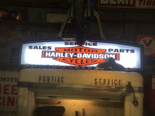 HARLEY DAVIDSON LIGHT UP SIGN 6 1/2 FT Sign Motorcycle 2