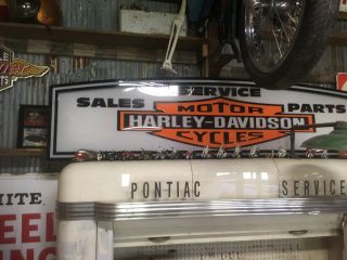 HARLEY DAVIDSON LIGHT UP SIGN 6 1/2 FT Sign Motorcycle 6