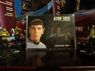 Star Trek Tos Series Silver Autograph Card Leonard Nimoy