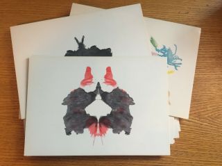 Hermann Rorschach Psychodiagnostic Plates / Cards – 10 W/ Case,  Manuals