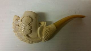 Old Rare Antique Handcarved Tobacco Smoking Pipe In Case