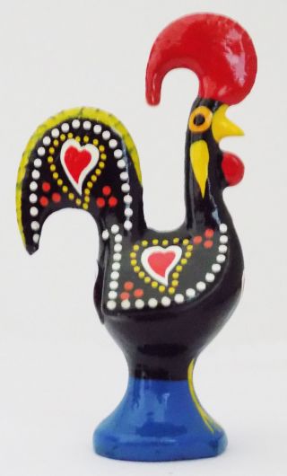 3 Traditional Portuguese Souvenir Rooster Galo De Barcelos 3 " (8cm) - Pack 3 Uni
