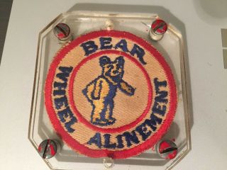 Bear Wheel Alinement Patch Vintage