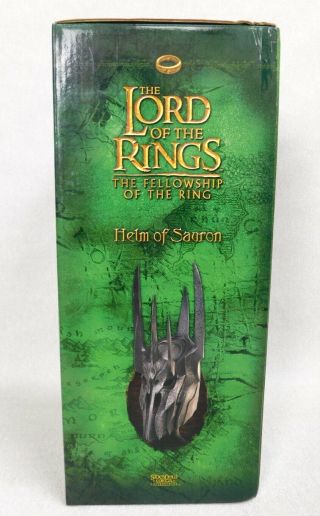 Lotr Lord Of The Rings Sideshow Weta Metal Helm Of Sauron Statue Mib