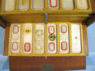 50,  Antique MICROSCOPE SLIDES WITH CASE 8