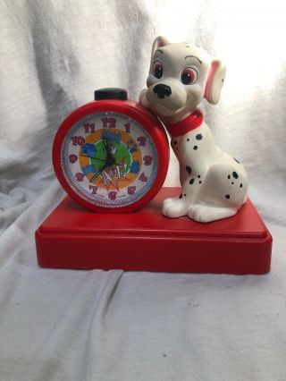 Disney Dalmatian Alarm Clock Fantasma Very Rare And