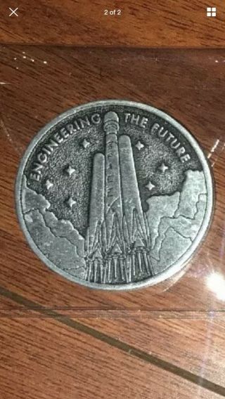 Usaf Spacex Aerospace Coin Collectible Space Falcon Heavy Dragon Elon Musk Bfr