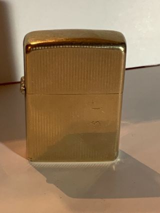 Vintage Zippo Lighter 10k Gold Filled W/ Box Very Rare