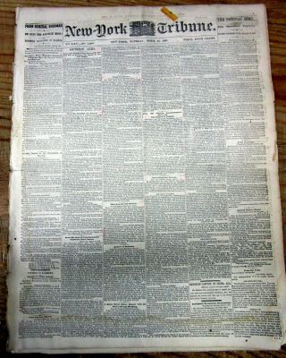 5 1865 Newspapers Virginia Battles Lead To Lee 
