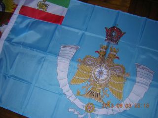 Flag Ensign Royal Standard Imperial Standard of the Crown Prince of Iran 3X5ft 2