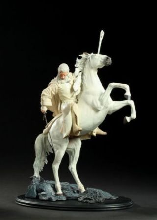 Lord Of The Rings Gandalf The White On Shadowfax Statue By Weta
