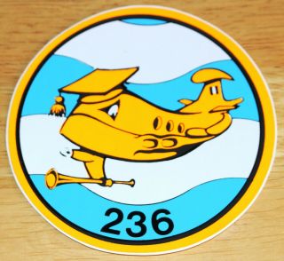 Old Raf Royal Air Force 236 Squadron Hs Nimrod Sticker