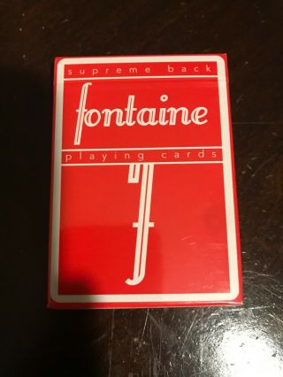 Fontaine Red First Edition Playing Cards (smudged)