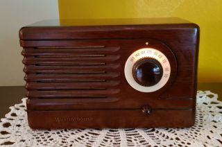 Vintage Westinghouse WR 165 AM Radio (1939) RARE & BEAUTIFULLY RESTORED 6