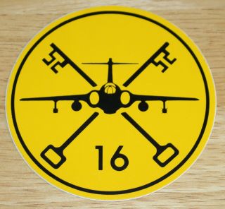 Old Raf Royal Air Force 16 Squadron Hs Buccaneer Sticker