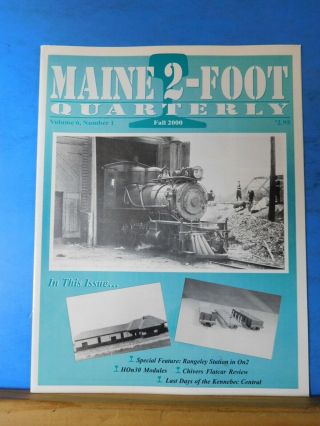 Maine 2 Foot Quarterly 2000 Fall V6 1 Rangeley Station Kennebec Central