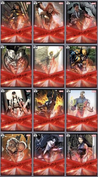 X - Force Full Digital Set - 12 Cards - Marvel Collect By Topps Wolverine,  More