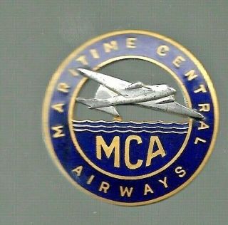 2nd Vintage Mca Maritime Central Airways Cap Badge -