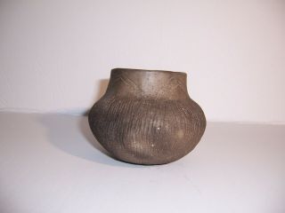 Native American Indian Mississippian Pottery Bowl Jar Pot 3 1/8 