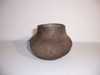 Native American Indian Mississippian Pottery Bowl Jar Pot 3 1/8 