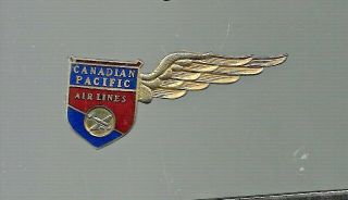 Vintage Canadian Pacific Air Lines Wing Pin -