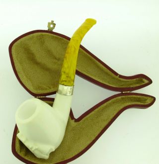 PCOL 2018 MEERSCHAUM PIPE SILVER BAND UNSMOKED 4