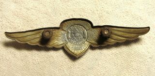 DODGE BROTHERS Winged Enamel Radiator Badge Emblem Fox Co.  1933 - 35? 11