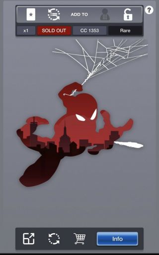 Topps Marvel Collect Digital Die Cut Spider - Man Heroic Silhouettes