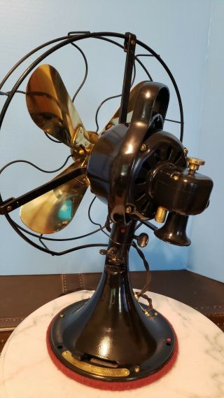 Vintage 1927 Ge Oscillating Fan.