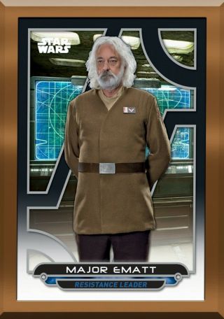 Star Wars Topps Card Trader Digital Major Ematt Bronze Gilded 2cc Galactic Files