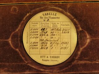 Ott - Coradi Polar Planimeter,  ca.  1877 9