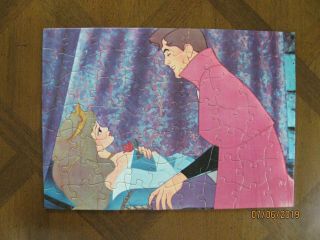 Rare Vintage Disney Sleeping Beauty Puzzle - Size 11 In.  X 15 In.  Made In Usa