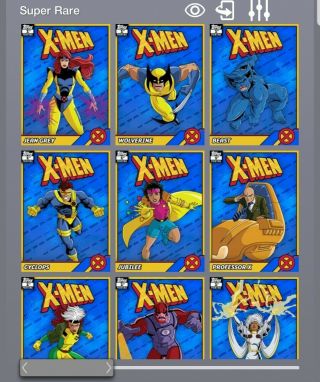 Topps Marvel Collect Retro X - Men 1st Print Full Set W/ Magneto Award Digital
