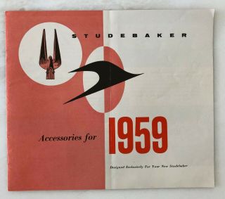 1959 Accessories For Studebaker Auto Car Advertising Brochure Vintage