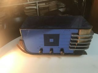SPARTON MODEL 517 BLUE MIRROR RADIO ART DECO RARE 1930s Never 3