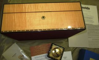 ELIE BLEU PARIS 75 Count Tabletier Classic WALNUT Wood CIGAR HUMIDORS 11