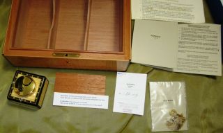 ELIE BLEU PARIS 75 Count Tabletier Classic WALNUT Wood CIGAR HUMIDORS 2
