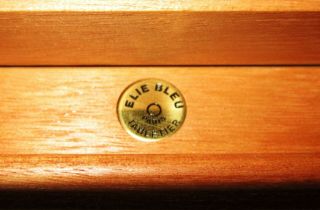 ELIE BLEU PARIS 75 Count Tabletier Classic WALNUT Wood CIGAR HUMIDORS 3