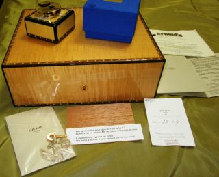 ELIE BLEU PARIS 75 Count Tabletier Classic WALNUT Wood CIGAR HUMIDORS 8