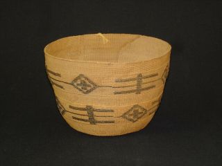 A Very Tightly Woven Tlingit Native American Indian Basket,  Circa: 1900