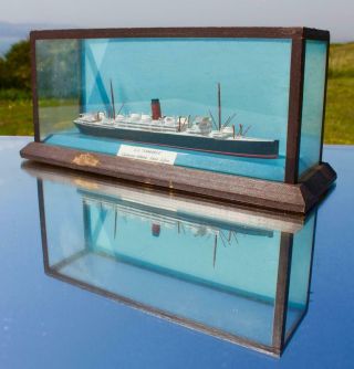 Cunard Line Rms Samaria Rare Bassett Lowke Waterline Model Ship C - 1930 