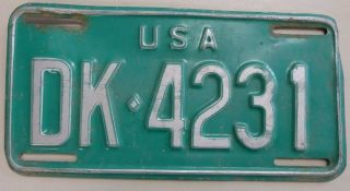 Military Usa License Plate 1966 - 1973 Armed Forces Germany